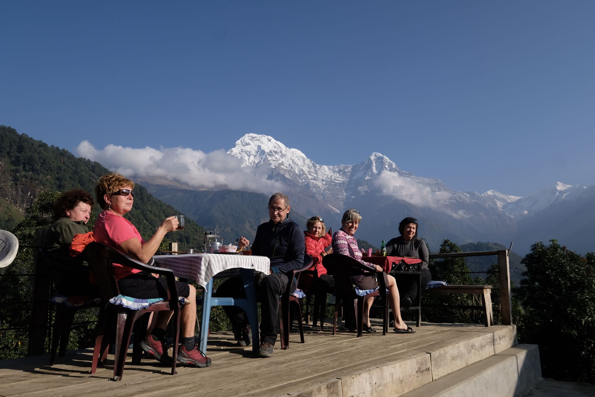 Na trecích v Nepálu: jídlo