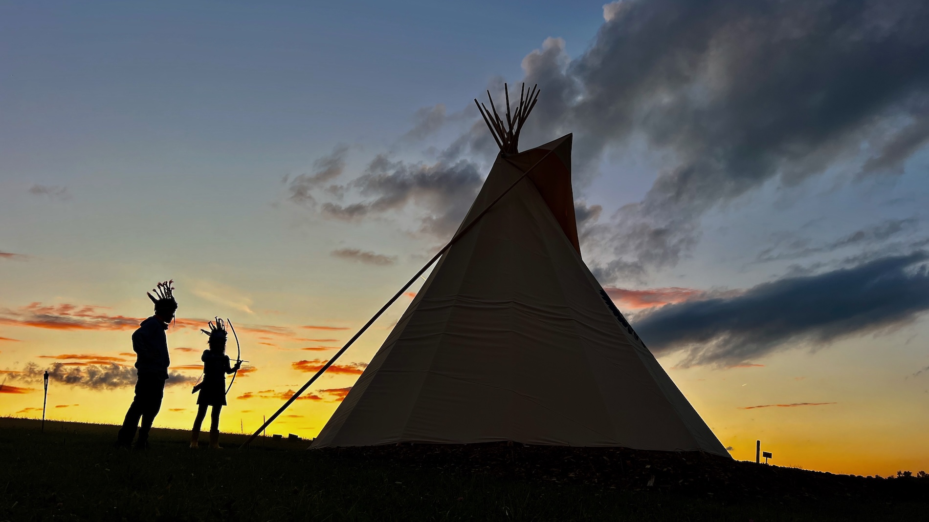 Táboření v teepee